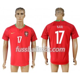 Fußballtrikots Portugal Nani 17 Heim Trikotsatz WM 2018