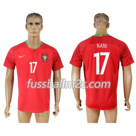 Fußballtrikots Portugal Nani 17 Heim Trikotsatz WM 2018