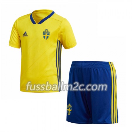Fußballtrikots Schweden Kinder Heim Trikotsatz WM 2018