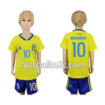 Fußballtrikots Schweden Zlatan Ibrahimovic 10 Kinder Heim Trikotsatz WM 2018